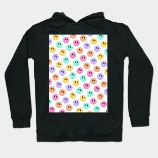 Multicoloured Emoji Smiley Faces Pattern Hoodie